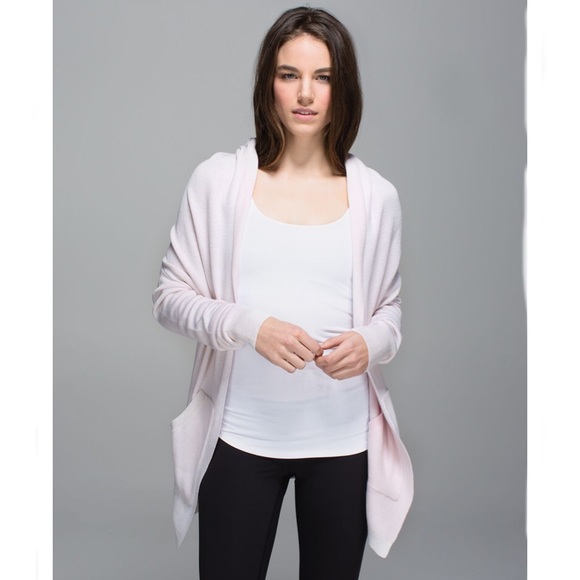 Lululemon Cabin Yogi Wrap Neutral Pink Sz 10 - Picture 9 of 9